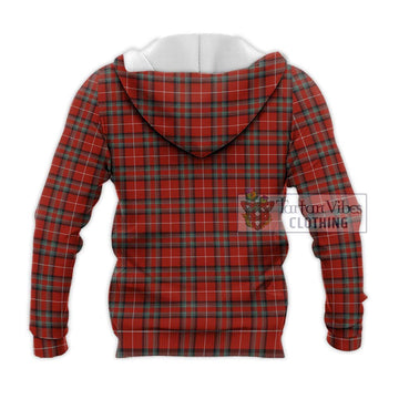 Stuart Of Bute Tartan Knitted Hoodie with Family Crest DNA In Me Style - Tartanvibesclothing Shop