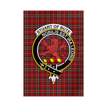 Stuart of Bute Tartan Flag with Family Crest - Tartan Vibes Clothing