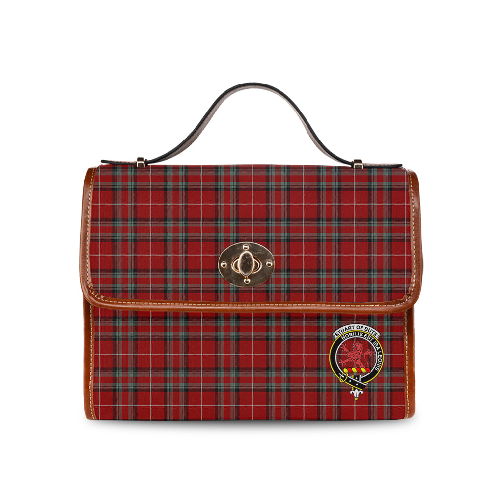 stuart-of-bute-tartan-leather-strap-waterproof-canvas-bag-with-family-crest