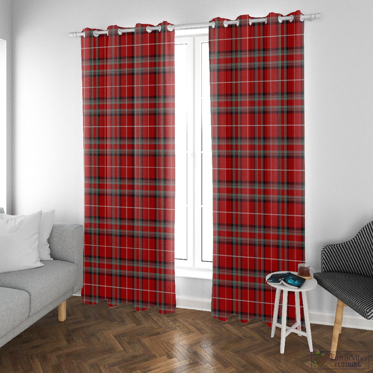 Stuart of Bute Tartan Window Curtain