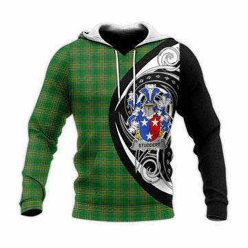 Tartan Vibes Clothing Studdert Irish Clan Knitted Hoodie Celtic Circle Style
