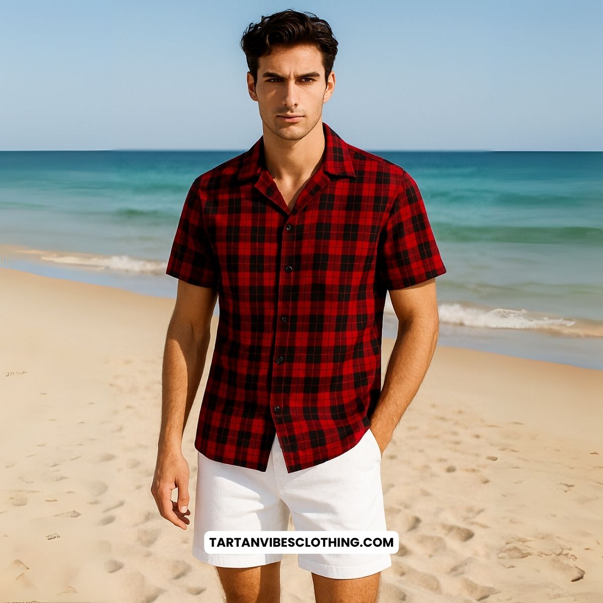 Cunningham Tartan Cotton Hawaiian Shirt