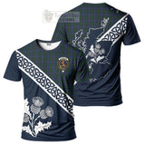 Sutherland Tartan T-Shirt Featuring Thistle and Scotland Map Kid's Shirt - Tartanvibesclothing Store