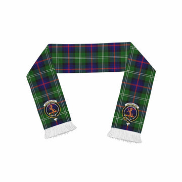 Sutherland Tartan Ruffneck Scarf with Family Crest