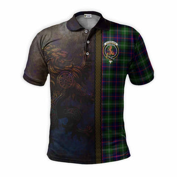 Sutherland Tartan Family Crest Polo Shirt Alba Gu Brath Be Brave Lion Ancient Style