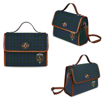 Sutherland Tartan Waterproof Canvas Bag with Family Crest