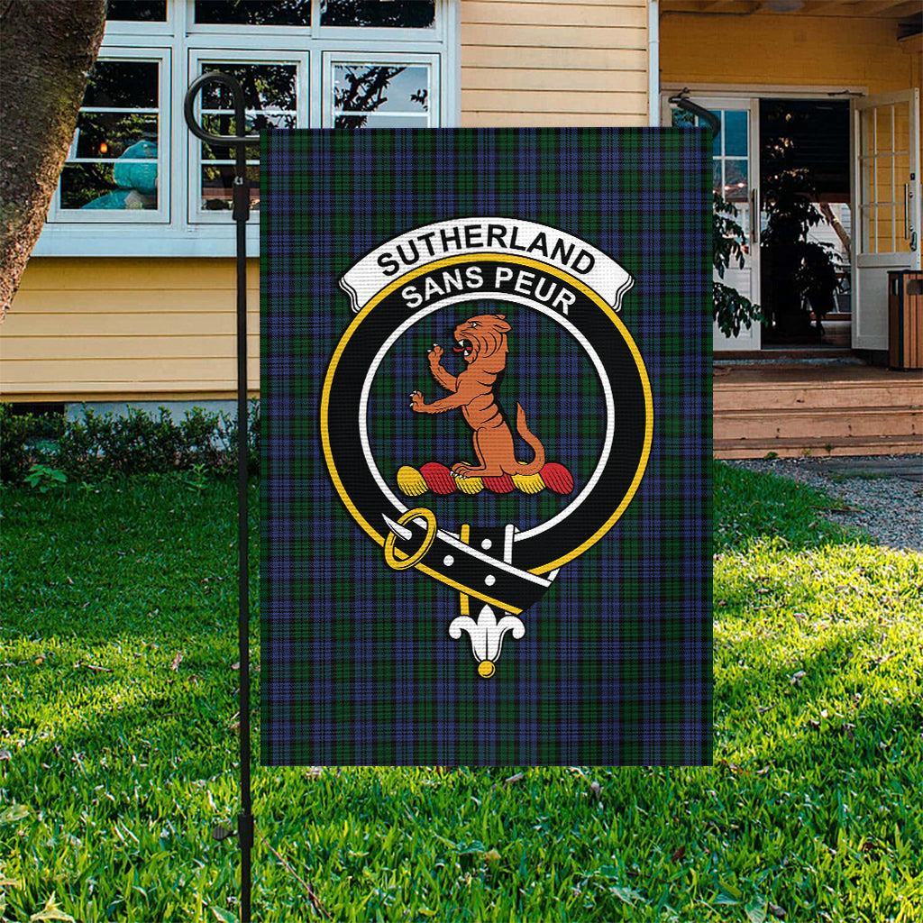 sutherland-tartan-flag-with-family-crest