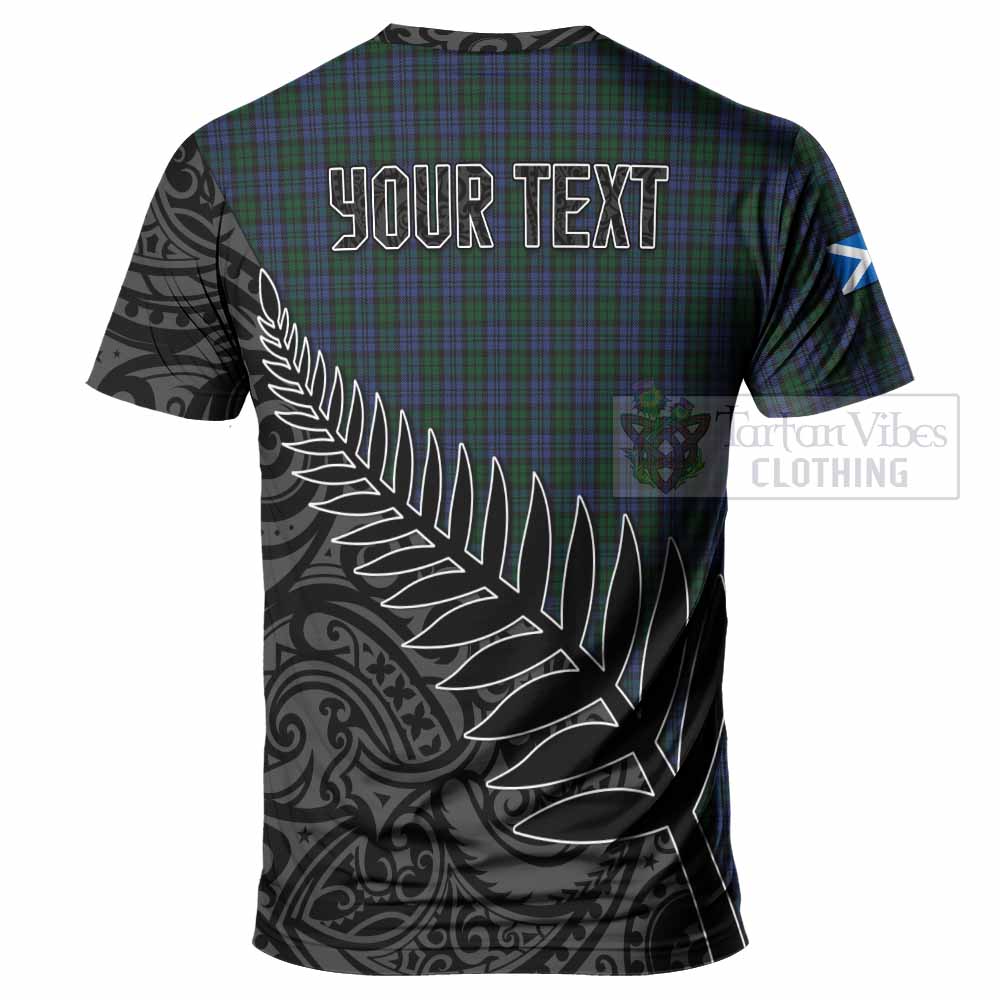 Sutherland Crest Tartan T-Shirt with New Zealand Silver Fern Half Style - Tartan Vibes Clothing