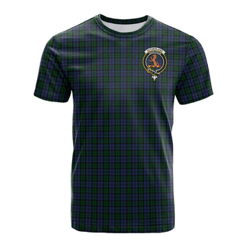 Sutherland Tartan T-Shirt with Family Crest