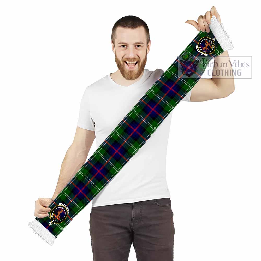 Tartan Vibes Clothing Sutherland Tartan Ruffneck Scarf with Family Crest