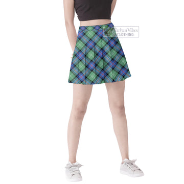 Sutherland Ancient Tartan Women's Plated Mini Skirt