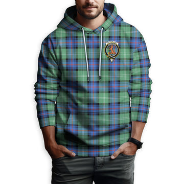Sutherland Ancient Tartan Hoodie with Family Crest
