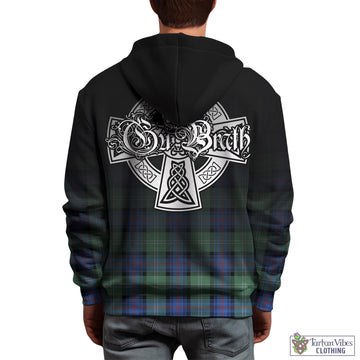 Sutherland Ancient Tartan Hoodie Featuring Alba Gu Brath Family Crest Celtic Inspired