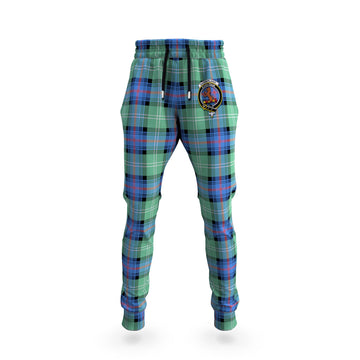 Sutherland Ancient Tartan Joggers Pants with Family Crest