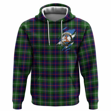 Sutherland Clan Crest In Me Tartan Hoodie Scotland Flag Style