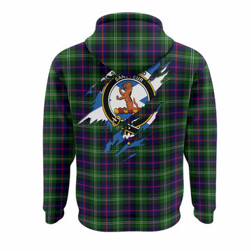 Sutherland Clan Crest In Me Tartan Hoodie Scotland Flag Style