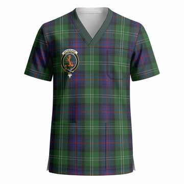 Sutherland Crest Tartan Scrub Top - Tartan Vibes Clothing