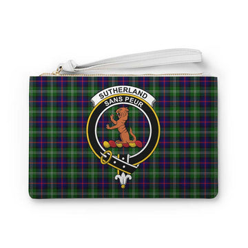 Sutherland Family Crest Tartan Clutch Bag