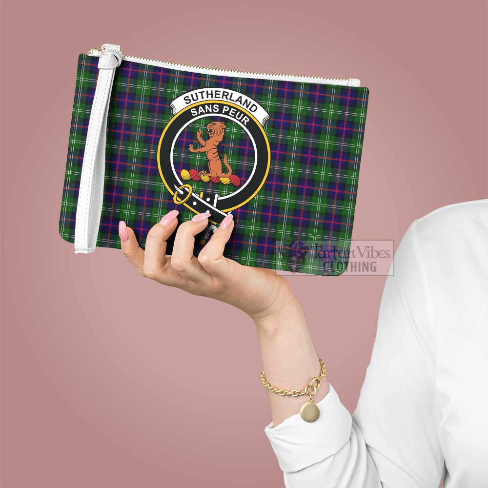 Tartan Vibes Clothing Sutherland Family Crest Tartan Clutch Bag