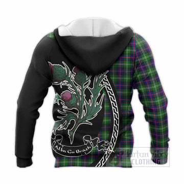 Sutherland Family Crest Tartan Knitted Hoodie Alba Thistle Inspired