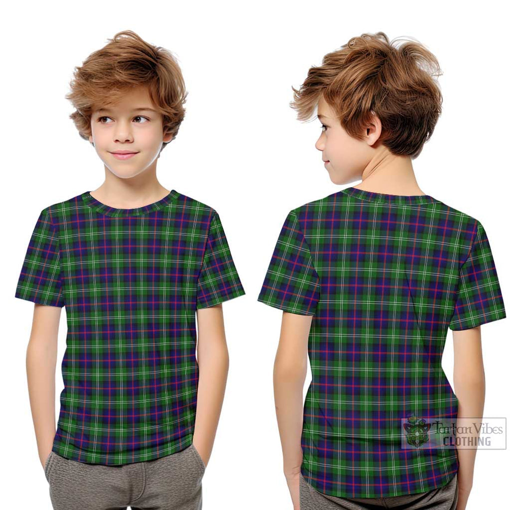 Sutherland Tartan Kid T-Shirt Youth XL Size14 - Tartanvibesclothing Shop