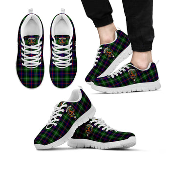 Sutherland Modern Tartan Sneakers with Family Crest