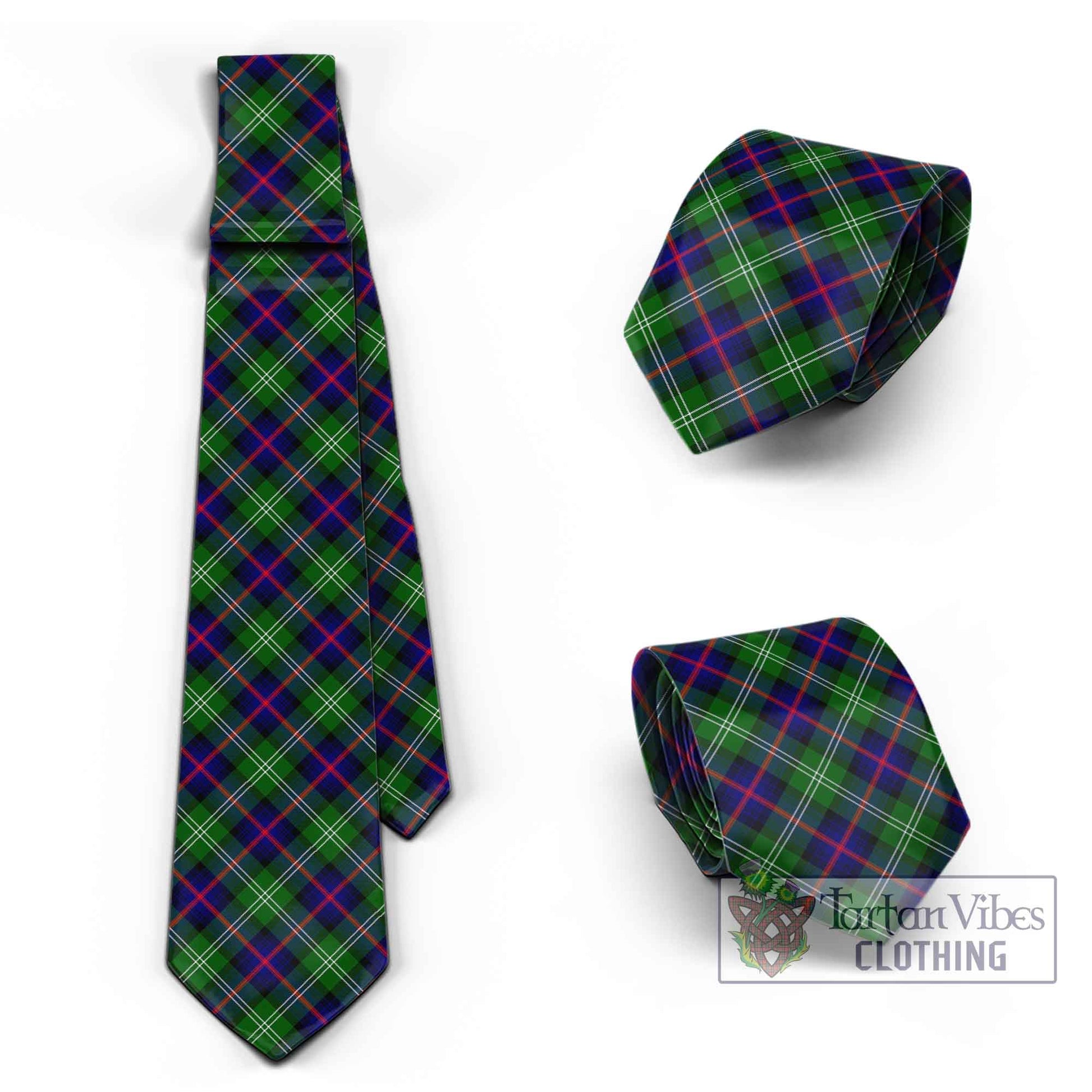 Tartan Vibes Clothing Sutherland Modern Tartan Classic Necktie Cross Style