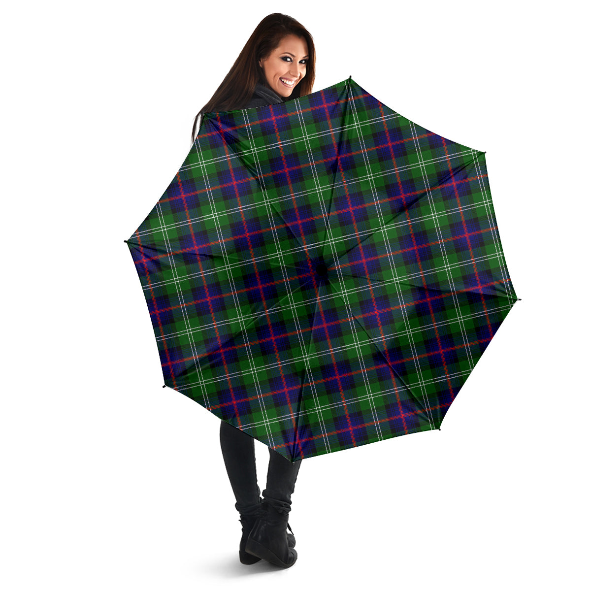 Sutherland Modern Tartan Umbrella - Tartanvibesclothing