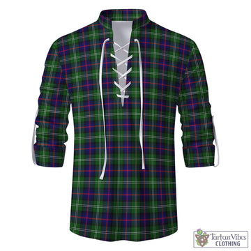 Tartan Vibes Clothing Sutherland Modern Tartan Men's Scottish Traditional Jacobite Ghillie Kilt Shirt
