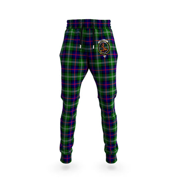 Sutherland Modern Tartan Joggers Pants with Family Crest