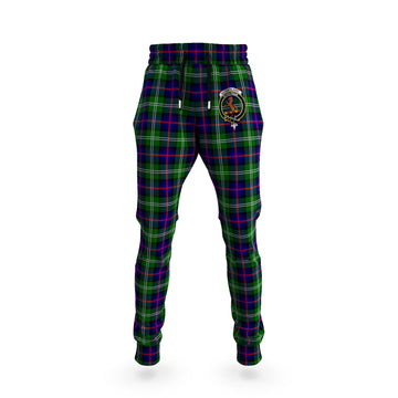 Sutherland Tartan Joggers Pants with Family Crest