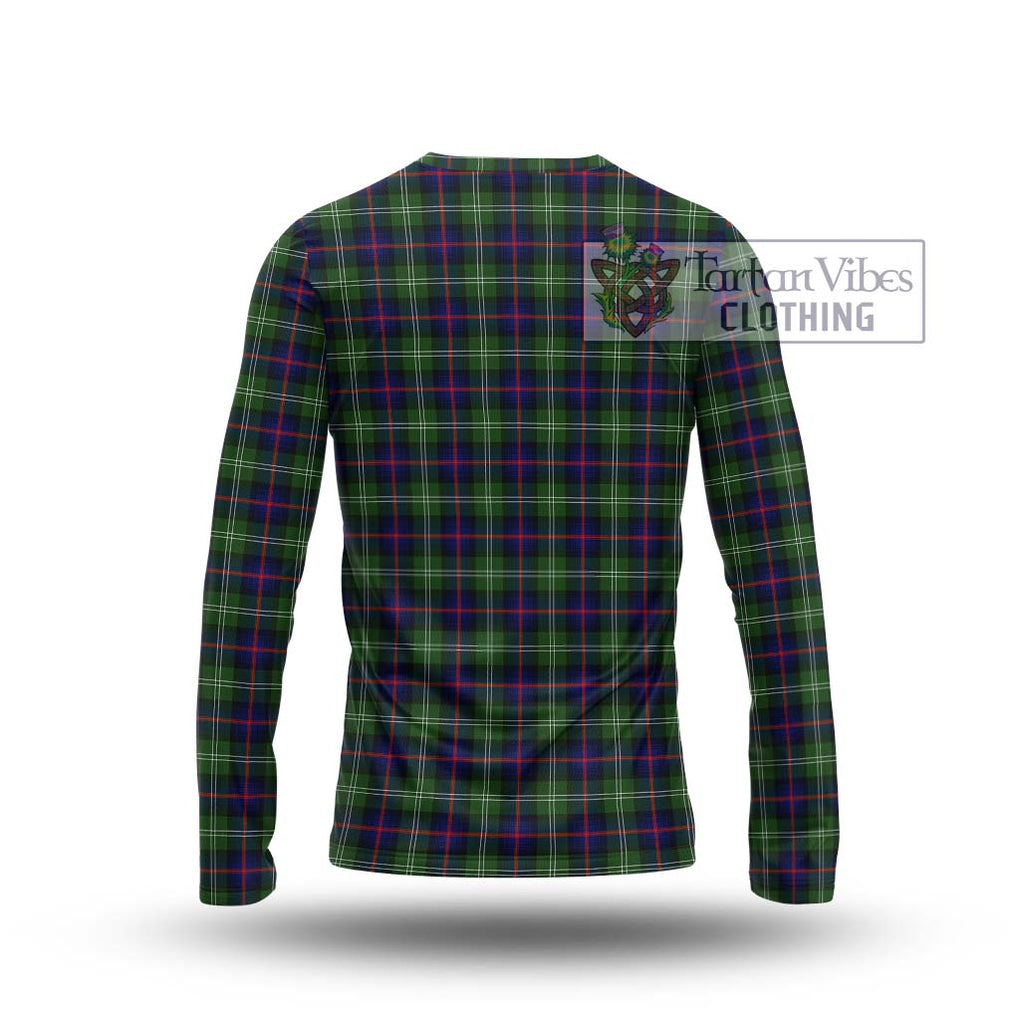 Sutherland Tartan Long Sleeve T-Shirt with Family Crest DNA In Me Style - Tartanvibesclothing Shop