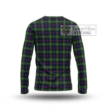 Sutherland Tartan Long Sleeve T-Shirt with Family Crest DNA In Me Style - Tartanvibesclothing Shop