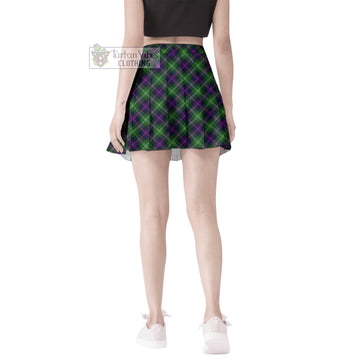 Sutherland Tartan Women's Plated Mini Skirt Cross Style