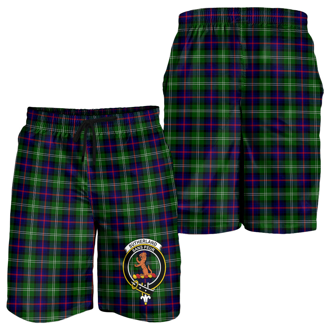 sutherland-modern-tartan-mens-shorts-with-family-crest