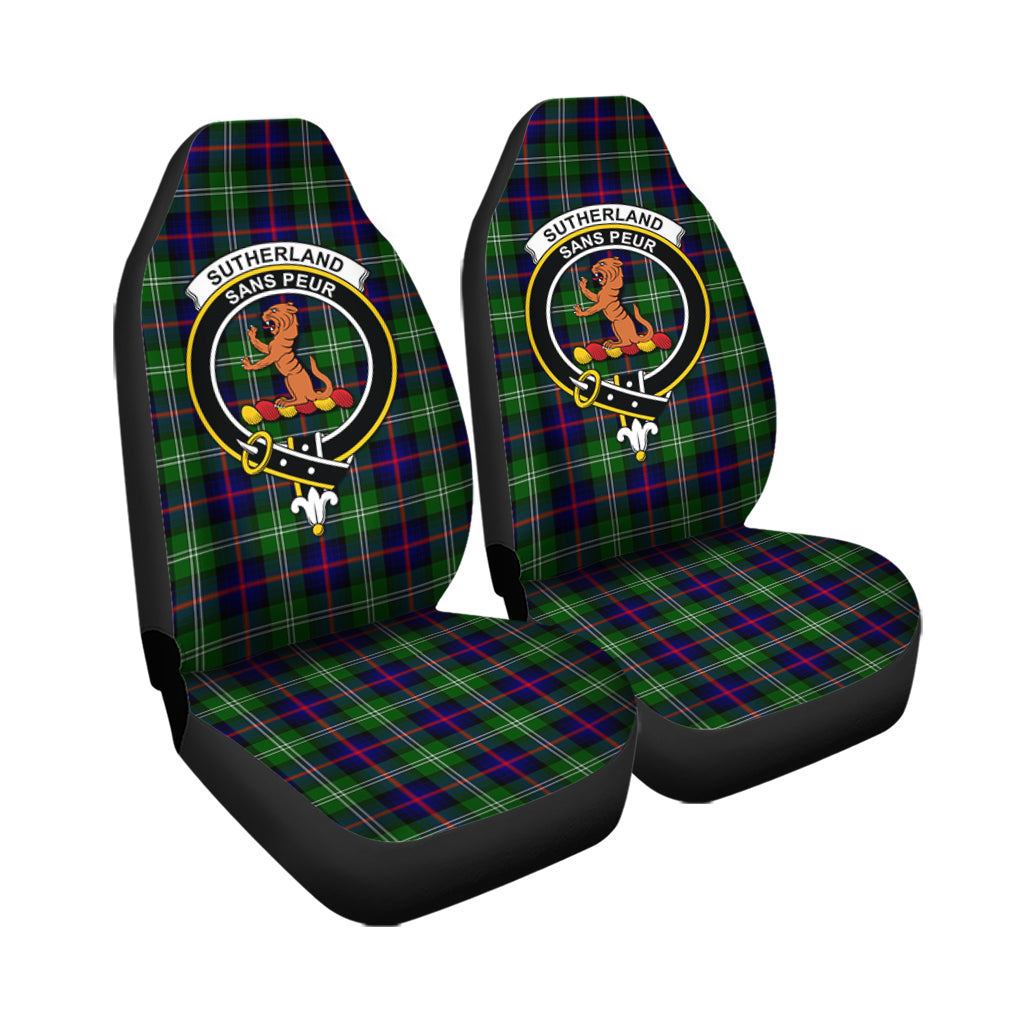 Sutherland Tartan Car Seat Cover with Family Crest - Tartan Vibes Clothing