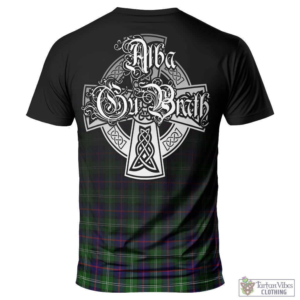 Tartan Vibes Clothing Sutherland Modern Tartan T-Shirt Featuring Alba Gu Brath Family Crest Celtic Inspired