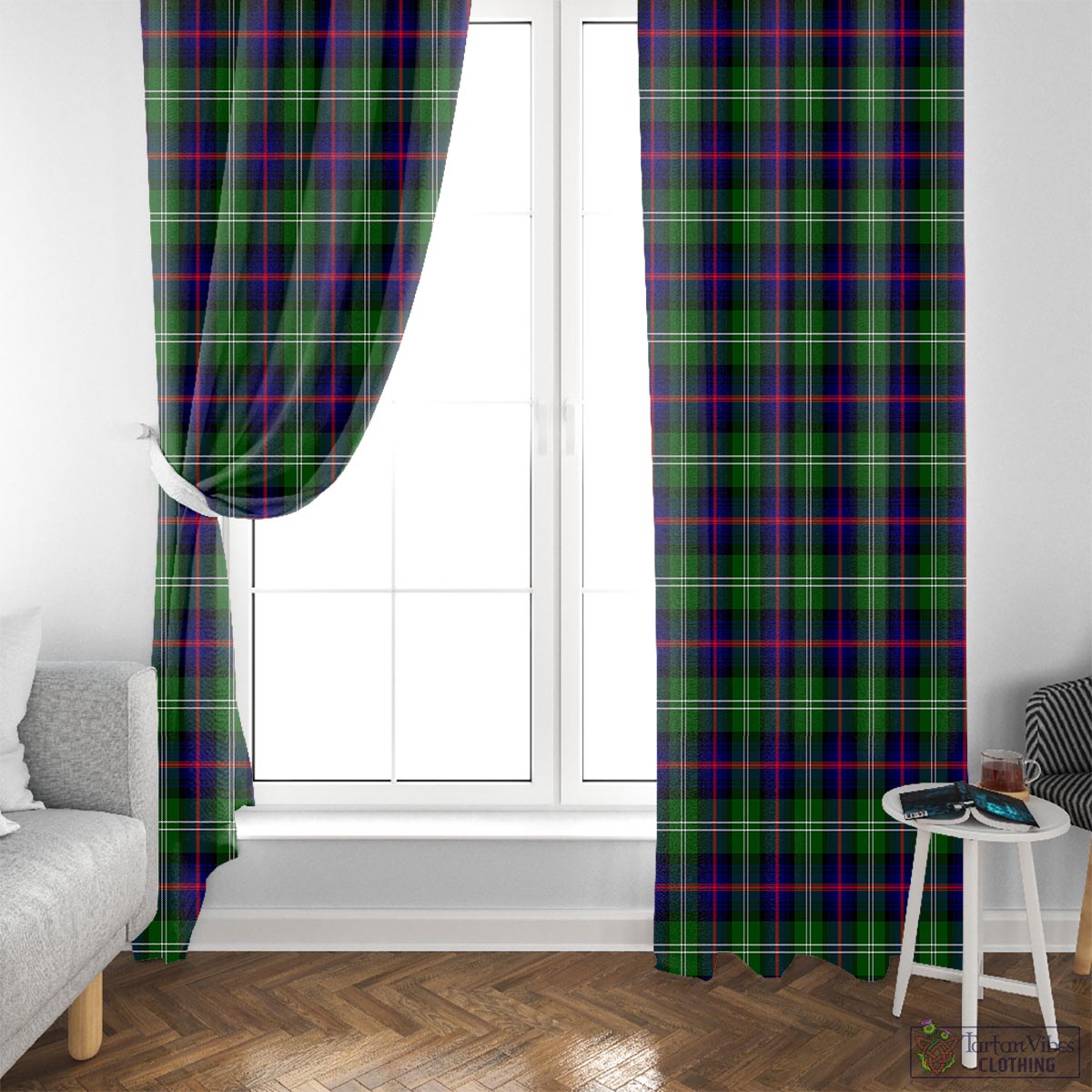 Sutherland Modern Tartan Window Curtain