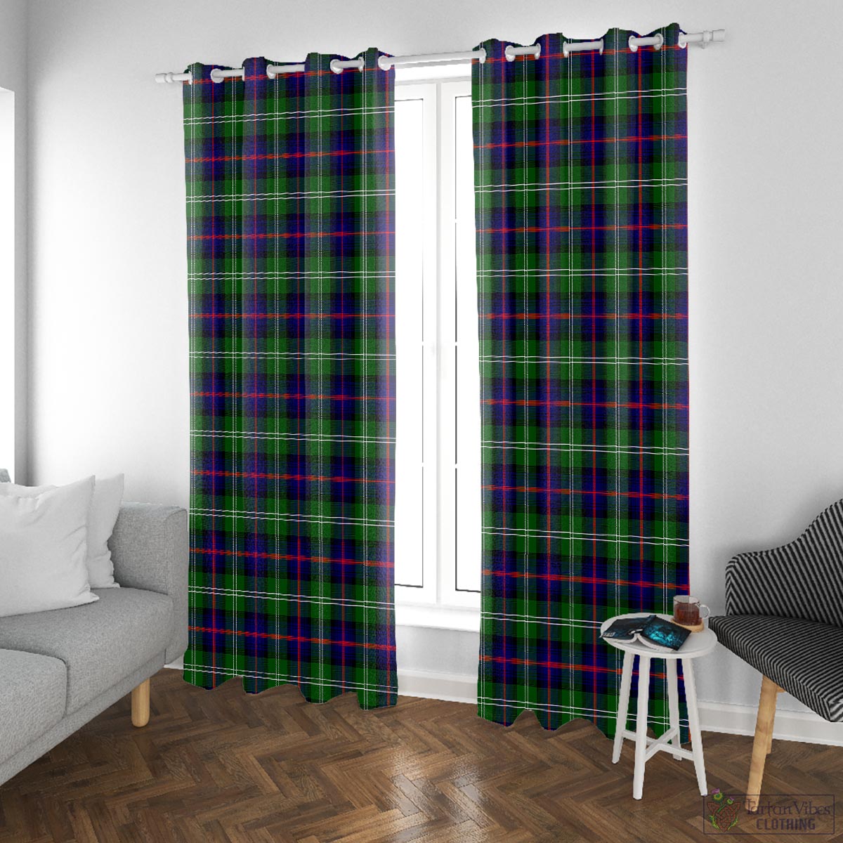 Sutherland Modern Tartan Window Curtain