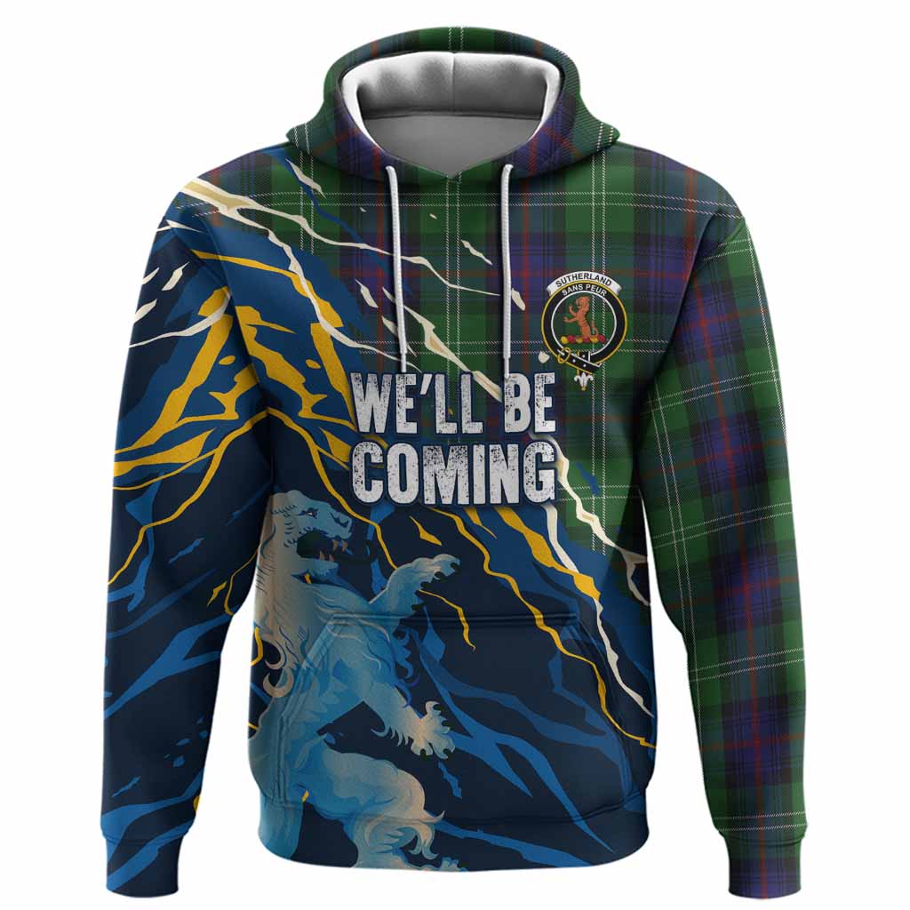 Sutherland Scotland Tartan Hoodie WC2026 Football - We'll Be Coming