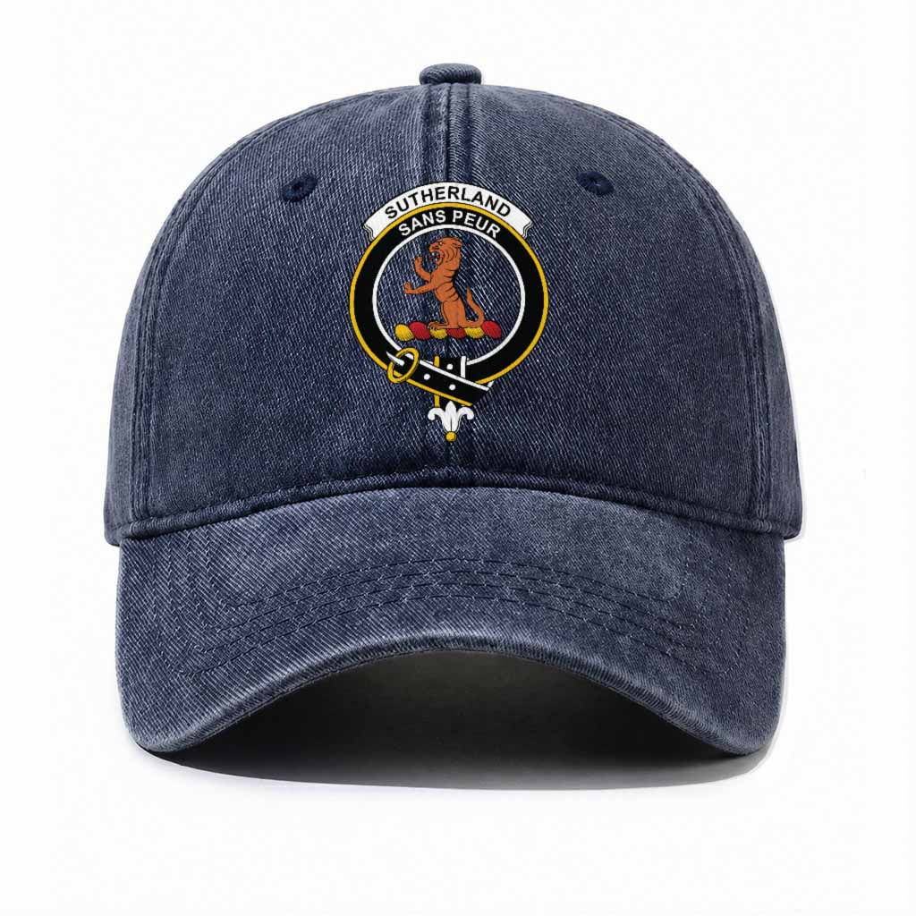 Sutherland Scottish Clan Crest Washed Baseball Cap