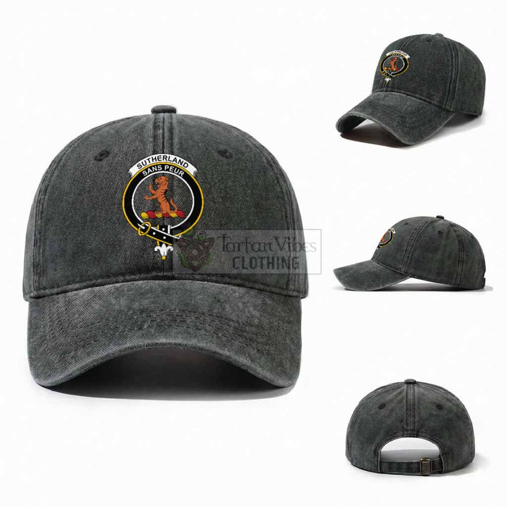 Sutherland Scottish Clan Crest Washed Baseball Cap