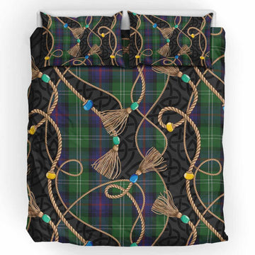 Sutherland Scottish Tartan Twisted Ropes Stylized Bedding Set UK Bedding Set UK King 91*87 inch - Tartan Vibes Clothing