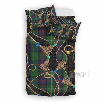 Sutherland Scottish Tartan Twisted Ropes Stylized Bedding Set UK Bedding Set UK Double 79*79 inch - Tartan Vibes Clothing