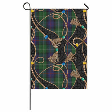 Sutherland Scottish Tartan Twisted Ropes Stylized Garden Flag 59 × 35 in (150 × 89 cm) - Tartan Vibes Clothing