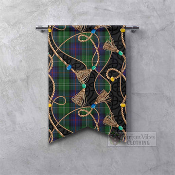 Sutherland Scottish Tartan Twisted Ropes Stylized Gonfalon