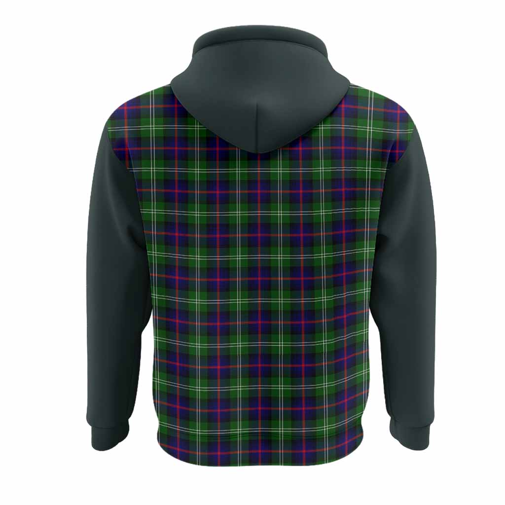 Sutherland Tartan Accent Hoodie with Family Crest