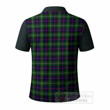 Sutherland Tartan Accent Polo Shirt with Family Crest