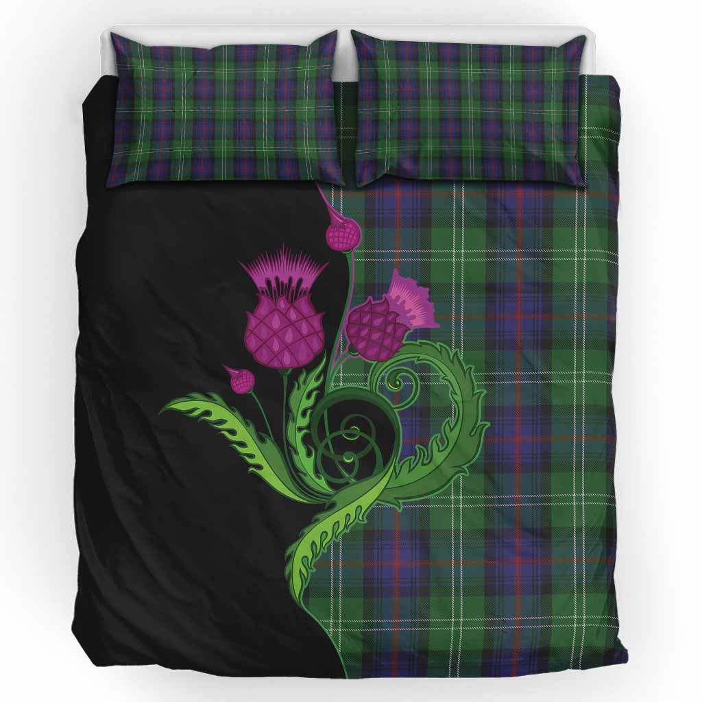 Sutherland Tartan Bedding Set Traditional Scottish Thistle UK Bedding Set UK King 91*87 inch - Tartan Vibes Clothing