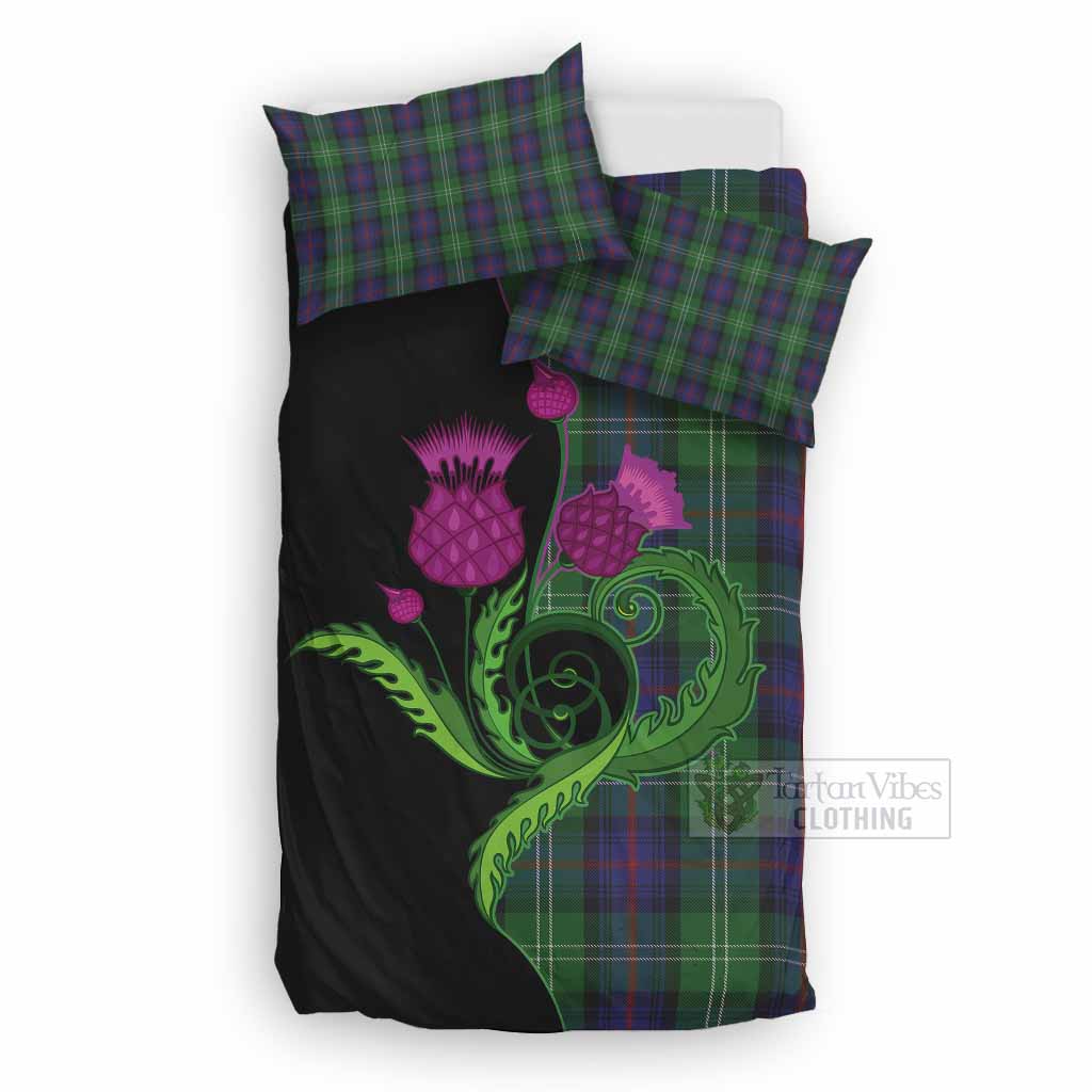 Sutherland Tartan Bedding Set Traditional Scottish Thistle UK Bedding Set UK Double 79*79 inch - Tartan Vibes Clothing